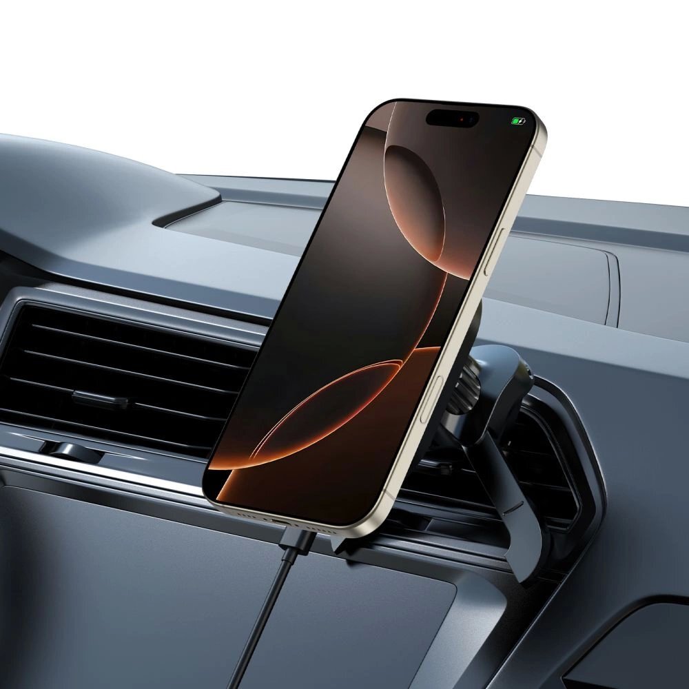 Automobilinis laikiklis Tech-Protect MM15W-V6 magnetinis MagSafe vėdinimo angai – juodas 6 Automobilinis laikiklis Tech-Protect MM15W-V6 magnetinis MagSafe vėdinimo angai – juodas 6