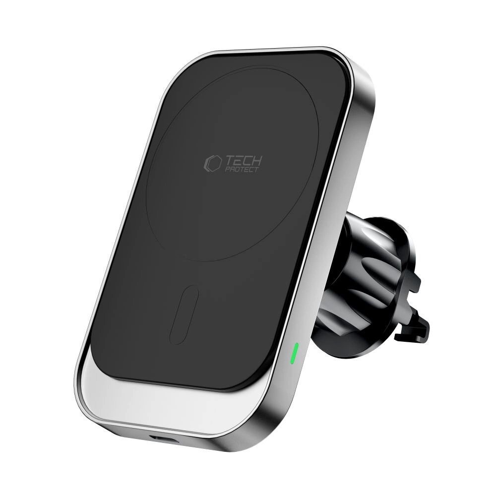 Automobilinis laikiklis Tech-Protect MM15W-V9 su MagSafe prietaisų skydeliui ir vėdinimo angai 15W – juodas 5 Automobilinis laikiklis Tech-Protect MM15W-V9 su MagSafe prietaisų skydeliui ir vėdinimo angai 15W – juodas 5