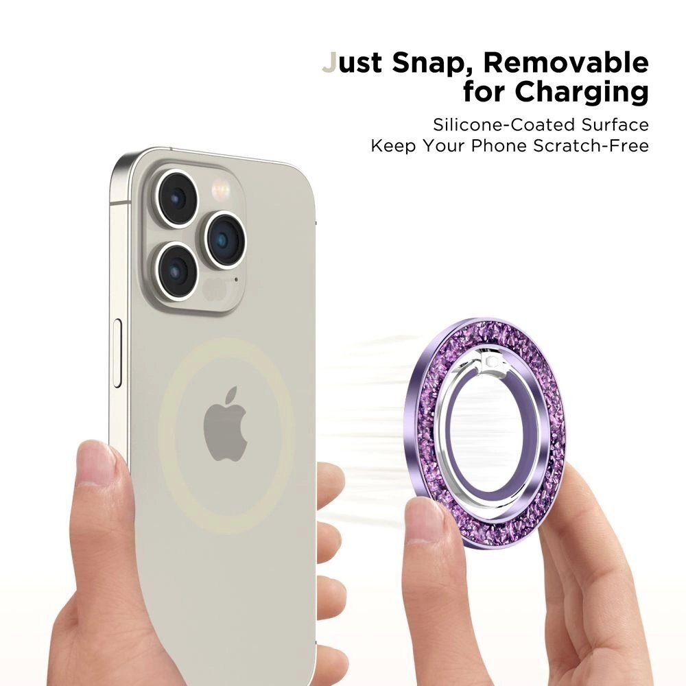 Tech-Protect MMR200 magnetic Laikiklis / ringMagSafe - violetiniscrystals 3 Tech-Protect MMR200 magnetic Laikiklis / ringMagSafe - violetiniscrystals 3
