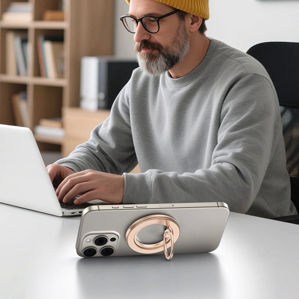 Telefono laikiklis Tech-Protect MMR600 su MagSafe – auksinis 3 Telefono laikiklis Tech-Protect MMR600 su MagSafe – auksinis 3