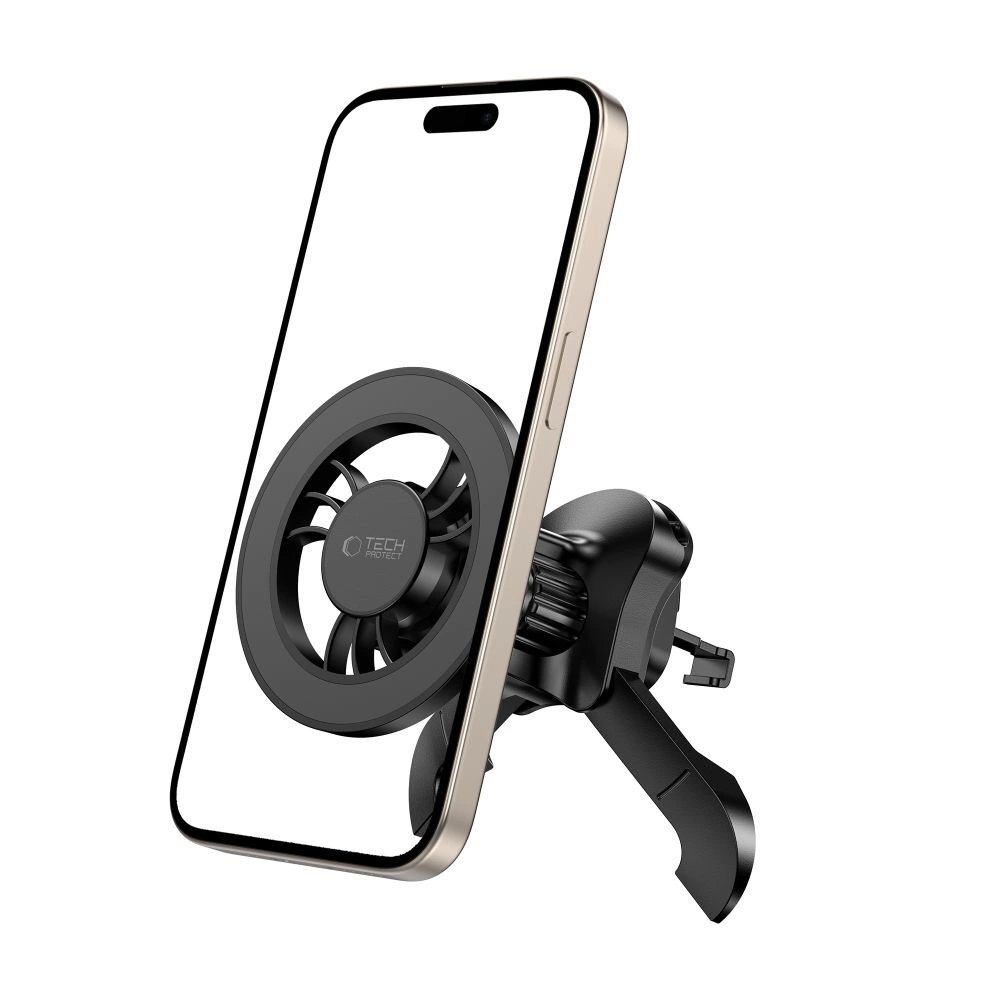 Automobilinis laikiklis Tech-Protect N56 magnetinis MagSafe vėdinimo angai – juodas 1 Automobilinis laikiklis Tech-Protect N56 magnetinis MagSafe vėdinimo angai – juodas 1