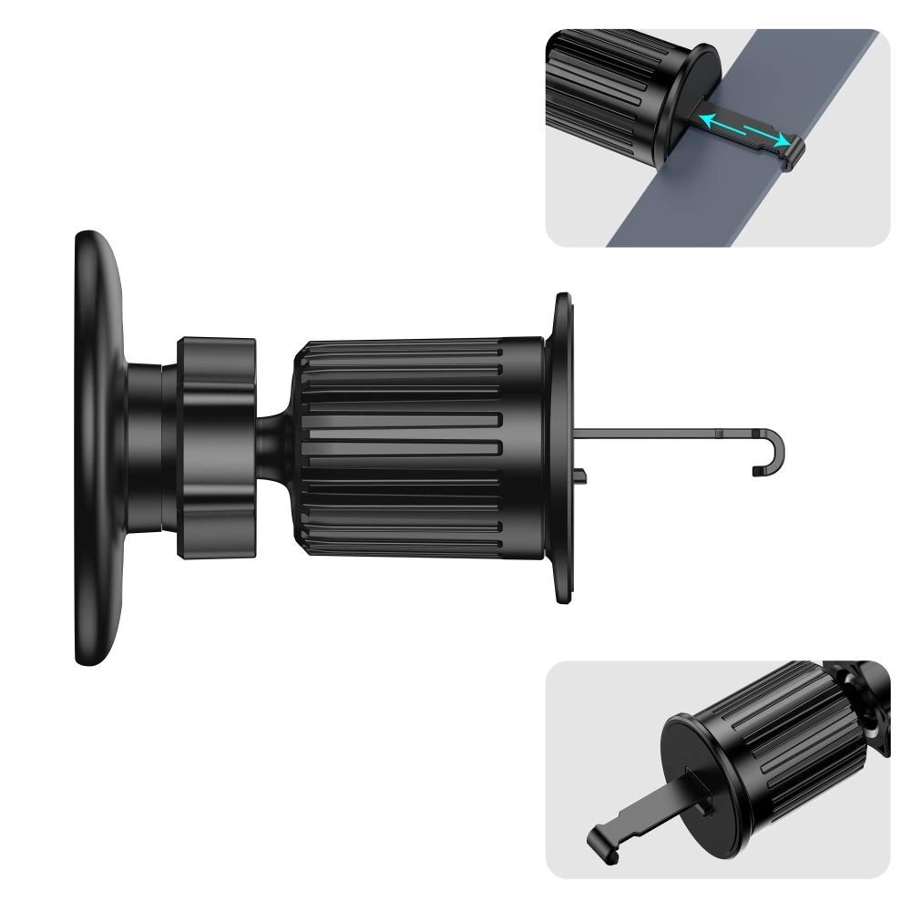 Automobilinis laikiklis Tech-Protect N58 magnetinis su MagSafe vėdinimo angai – juodas 2 Automobilinis laikiklis Tech-Protect N58 magnetinis su MagSafe vėdinimo angai – juodas 2