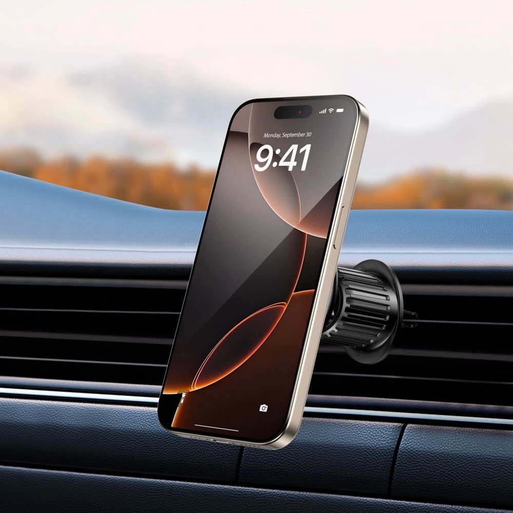 Automobilinis laikiklis Tech-Protect N58 magnetinis su MagSafe vėdinimo angai – juodas 5