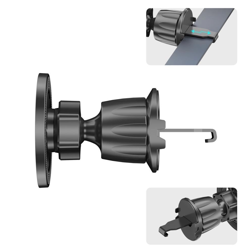 Automobilinis laikiklis Tech-Protect N58 magnetinis su MagSafe prietaisų skydeliui, stiklui ar vėdinimo angai – juodas 7