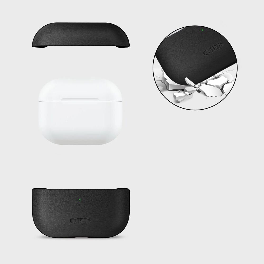 AirPods Pro 3 Tech-Protect NaturalFit dėklas – juodas 5 AirPods Pro 3 Tech-Protect NaturalFit dėklas – juodas 5