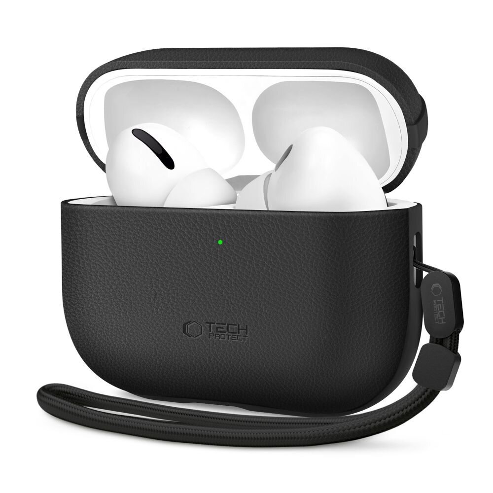 AirPods Pro 3 Tech-Protect NaturalFit dėklas – juodas