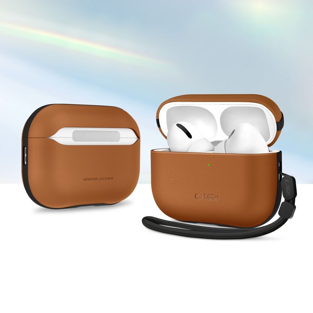AirPods Pro 3 Tech-Protect NaturalFit dėklas – rudas 8 AirPods Pro 3 Tech-Protect NaturalFit dėklas – rudas 8