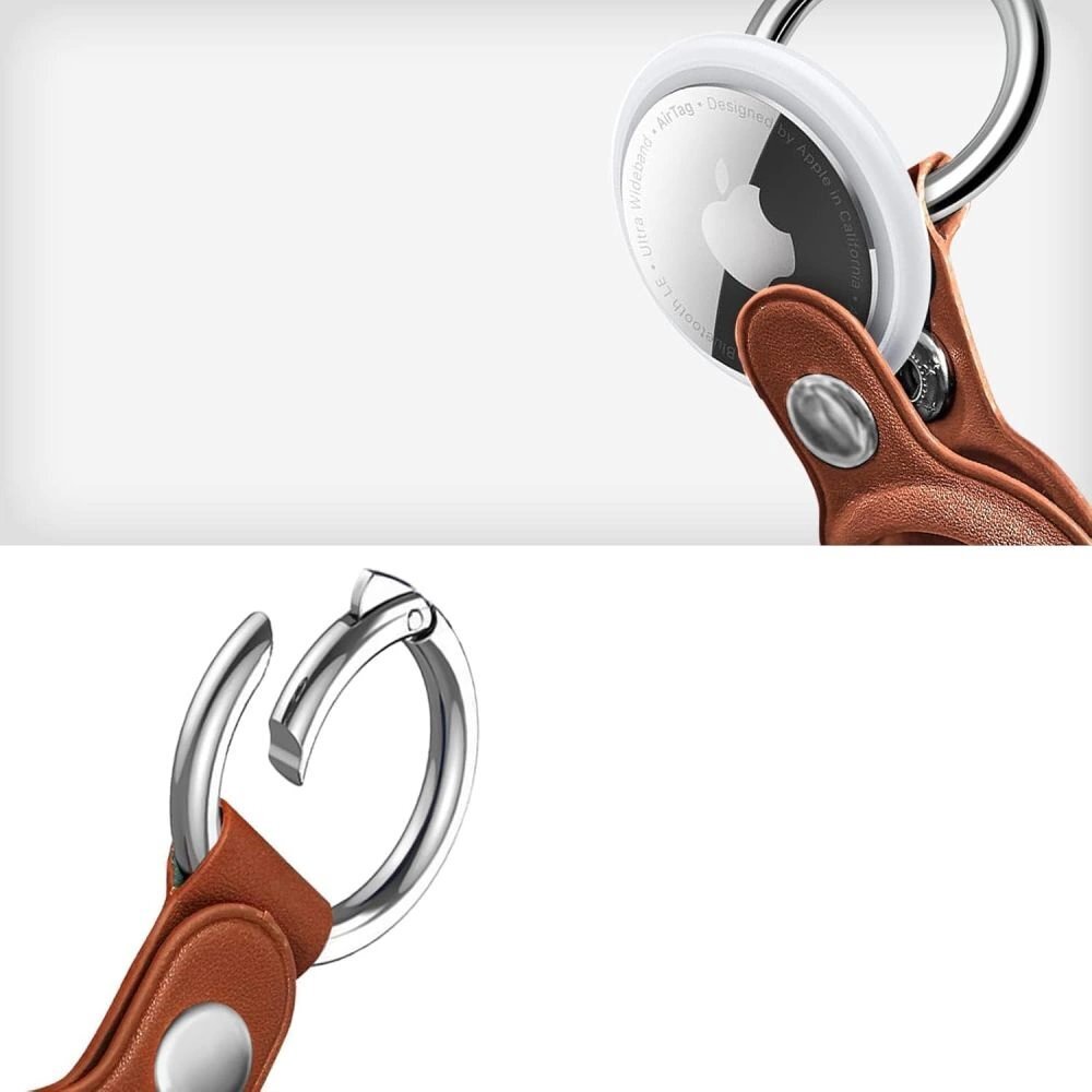 Akcija! Apple AirTag 1/2 dėklas Tech-Protect NaturalFit – rudos spalvos 1 Akcija! Apple AirTag 1/2 dėklas Tech-Protect NaturalFit – rudos spalvos 1