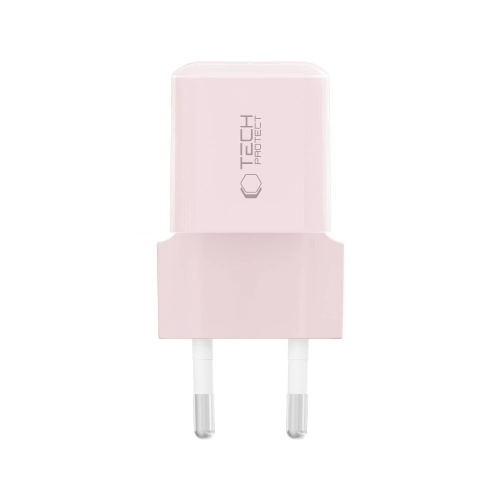 Sieninis įkroviklis Tech-Protect NCM25 USB-C PD 25W – rožinis 2