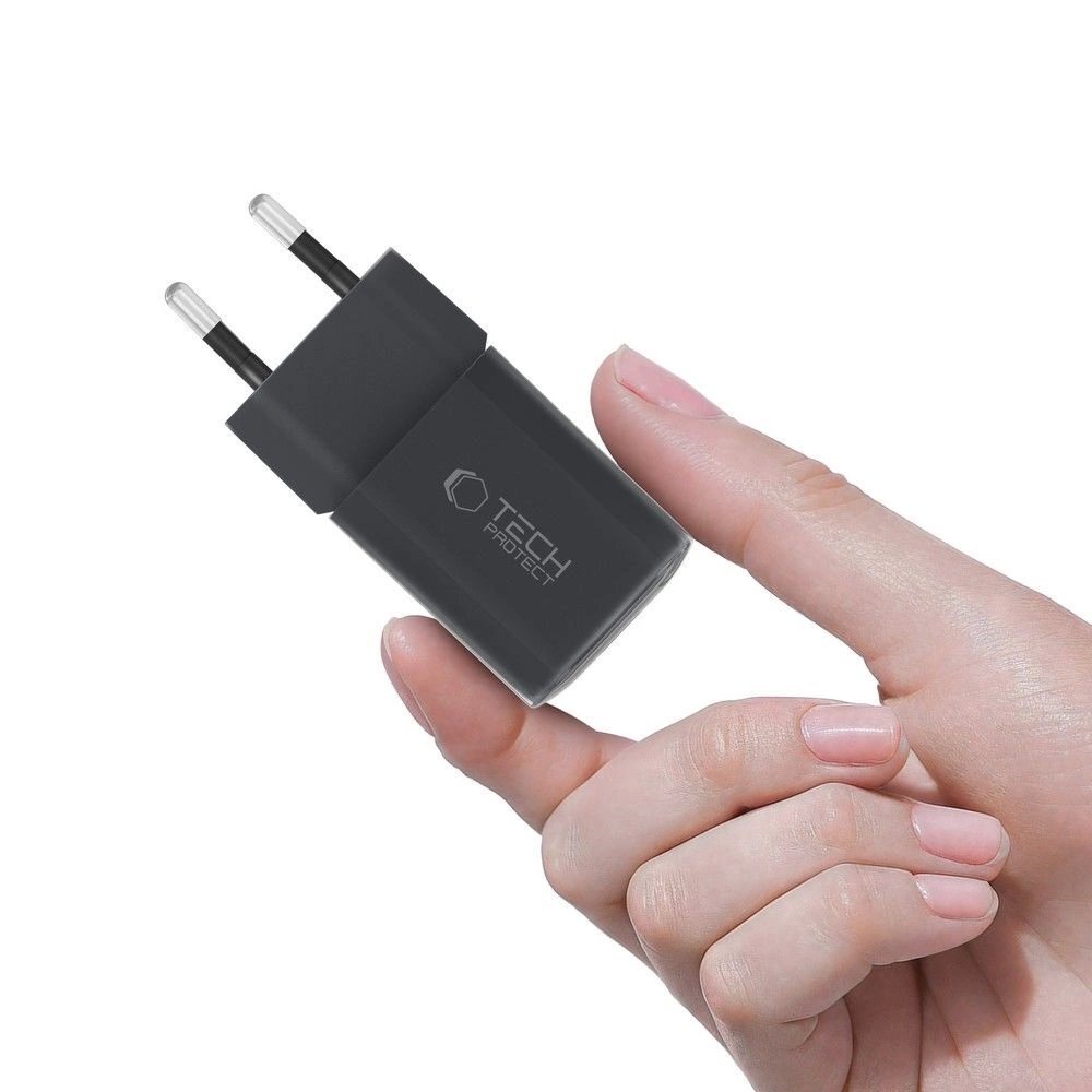Sieninis įkroviklis Tech-Protect NCM33W 2 jungčių PD33W/QC3.0 – juodas 4