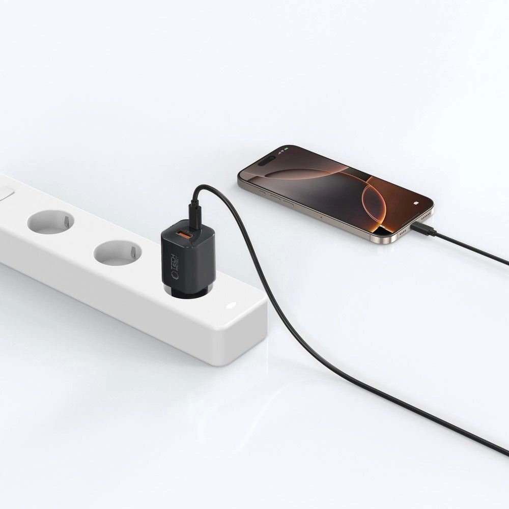 Sieninis įkroviklis Tech-Protect NCM33W 2 jungčių PD33W/QC3.0 – juodas 5