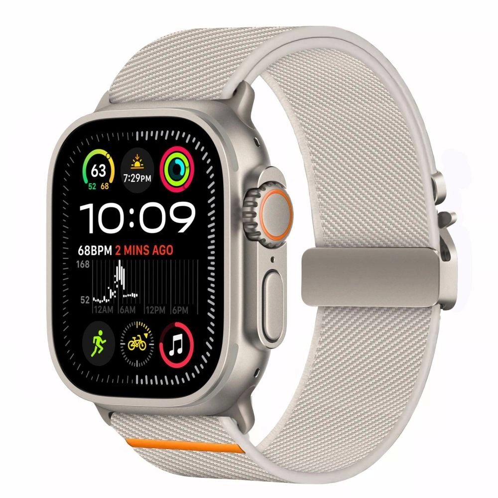 Apple Watch 44 / 45 / 46 / 49 mm Tech-Protect Nylon Clasp nailoninis dirželis – pilkas 1 Apple Watch 44 / 45 / 46 / 49 mm Tech-Protect Nylon Clasp nailoninis dirželis – pilkas 1