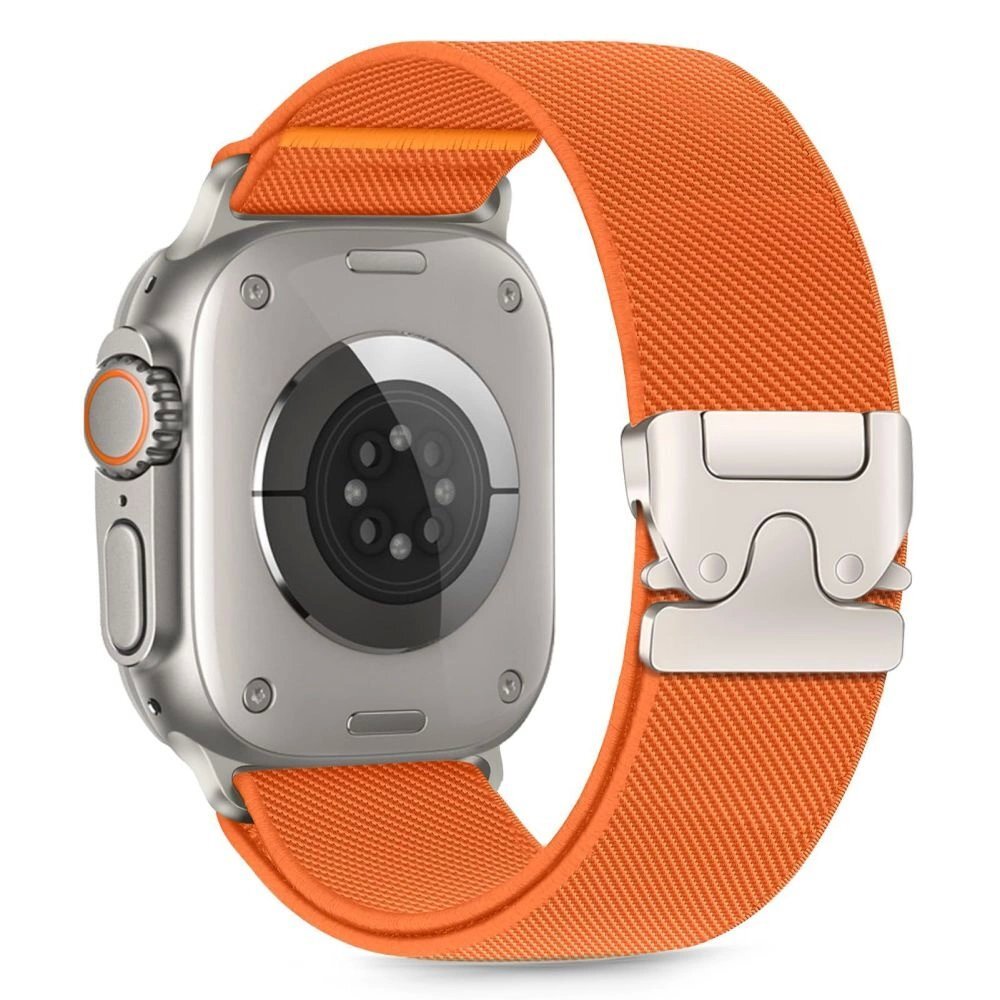 Apple Watch 44 / 45 / 46 / 49 mm Tech-Protect Nylon Clasp nailoninis dirželis – oranžinis Apple Watch 44 / 45 / 46 / 49 mm Tech-Protect Nylon Clasp nailoninis dirželis – oranžinis