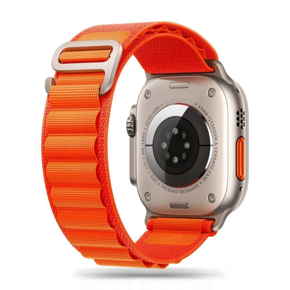 Tech-Protect Nylon Pro Apyrankė Apple Watch 4 / 5 / 6 / 7 / 8 / 9 / SE / Ultra 1 / 2 (42/44/45/49 mm) - Orange Tech-Protect Nylon Pro Apyrankė Apple Watch 4 / 5 / 6 / 7 / 8 / 9 / SE / Ultra 1 / 2 (42/44/45/49 mm) - Orange