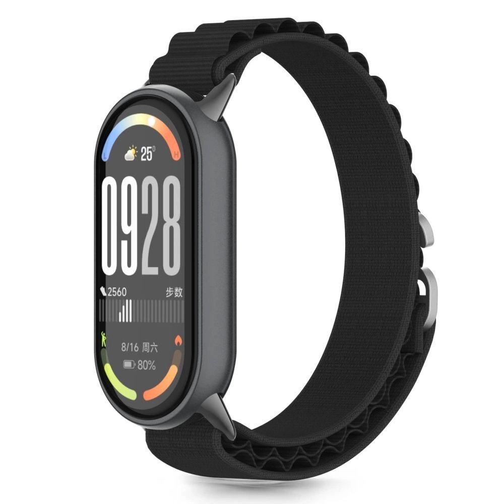 Xiaomi Smart Band 8 / 9 / 10 / NFC Tech-Protect Nylon Pro nailoninis dirželis – juodas