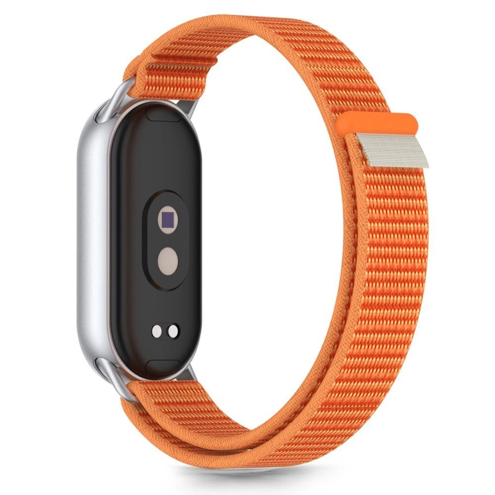 Xiaomi Smart Band 8 / 9 / 10 / NFC Tech-Protect Nylon Pro nailoninis dirželis – oranžinis ir pilkas 1 Xiaomi Smart Band 8 / 9 / 10 / NFC Tech-Protect Nylon Pro nailoninis dirželis – oranžinis ir pilkas 1