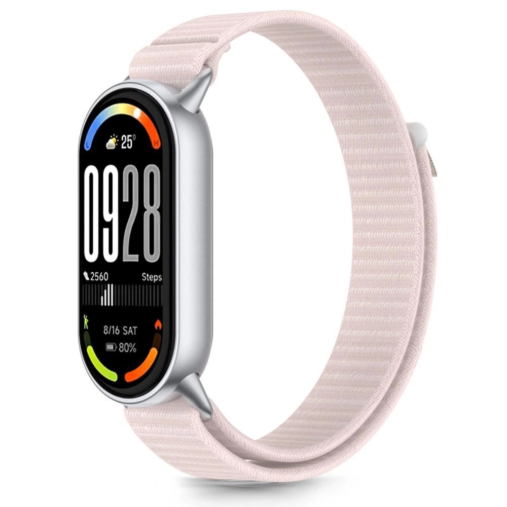 Xiaomi Smart Band 8 / 9 / 10 / NFC Tech-Protect Nylon Pro nailoninis dirželis – rožinis ir pilkas Xiaomi Smart Band 8 / 9 / 10 / NFC Tech-Protect Nylon Pro nailoninis dirželis – rožinis ir pilkas