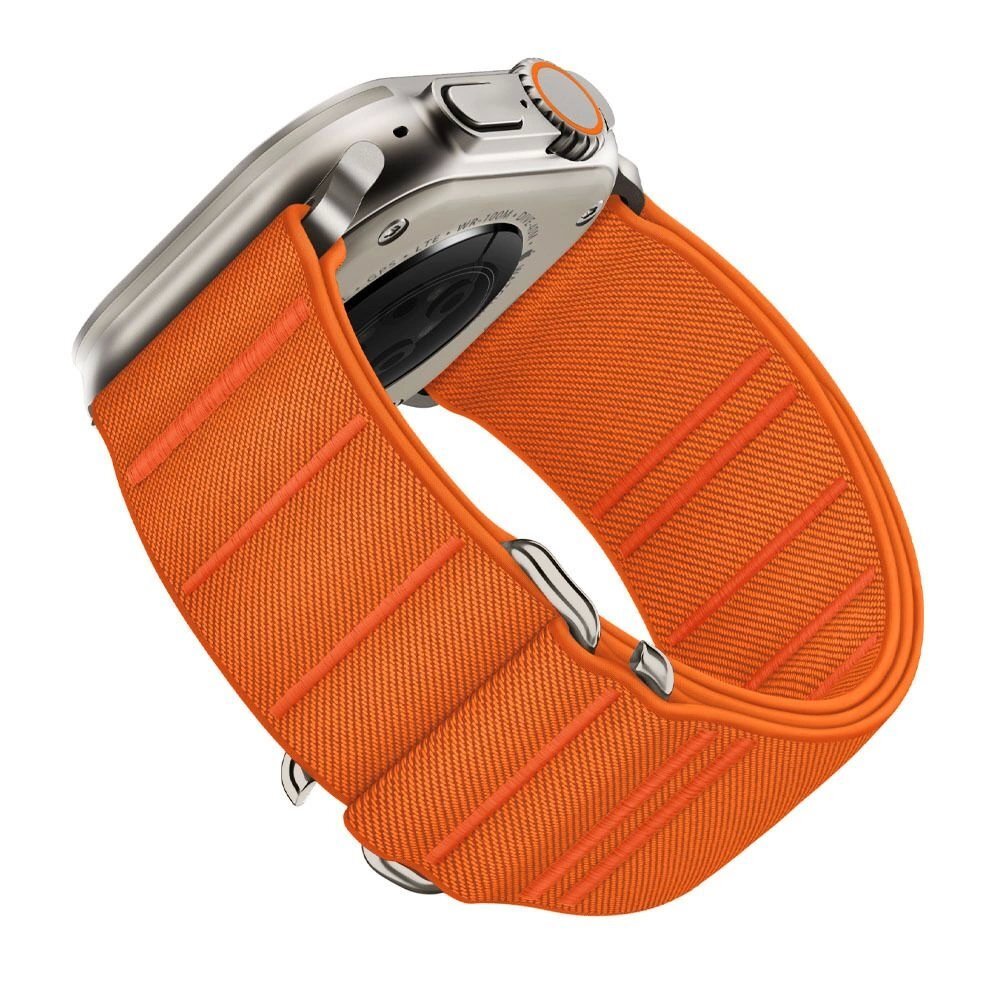 Apple Watch 44 / 45 / 46 / 49 mm Tech-Protect Nylon nailoninis dirželis – oranžinis 2 Apple Watch 44 / 45 / 46 / 49 mm Tech-Protect Nylon nailoninis dirželis – oranžinis 2