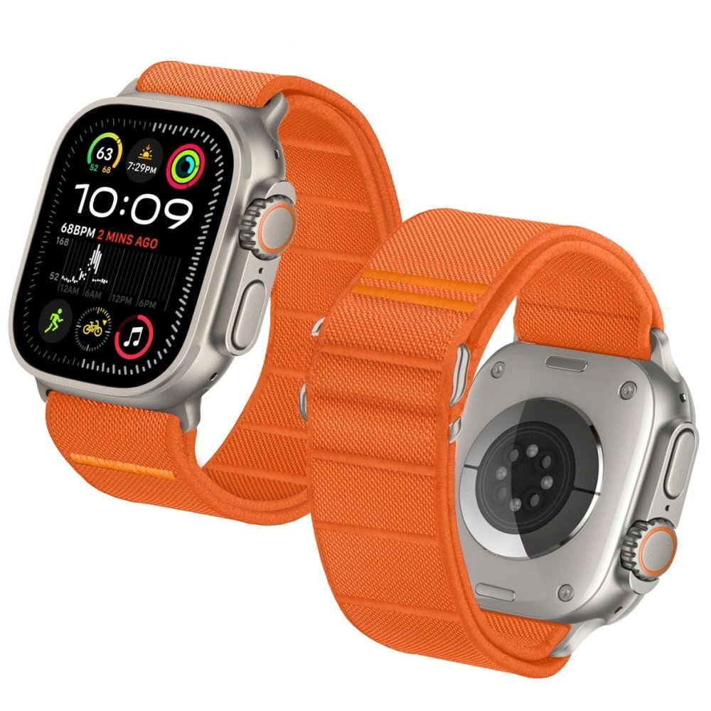 Apple Watch 44 / 45 / 46 / 49 mm Tech-Protect Nylon nailoninis dirželis – oranžinis 3 Apple Watch 44 / 45 / 46 / 49 mm Tech-Protect Nylon nailoninis dirželis – oranžinis 3