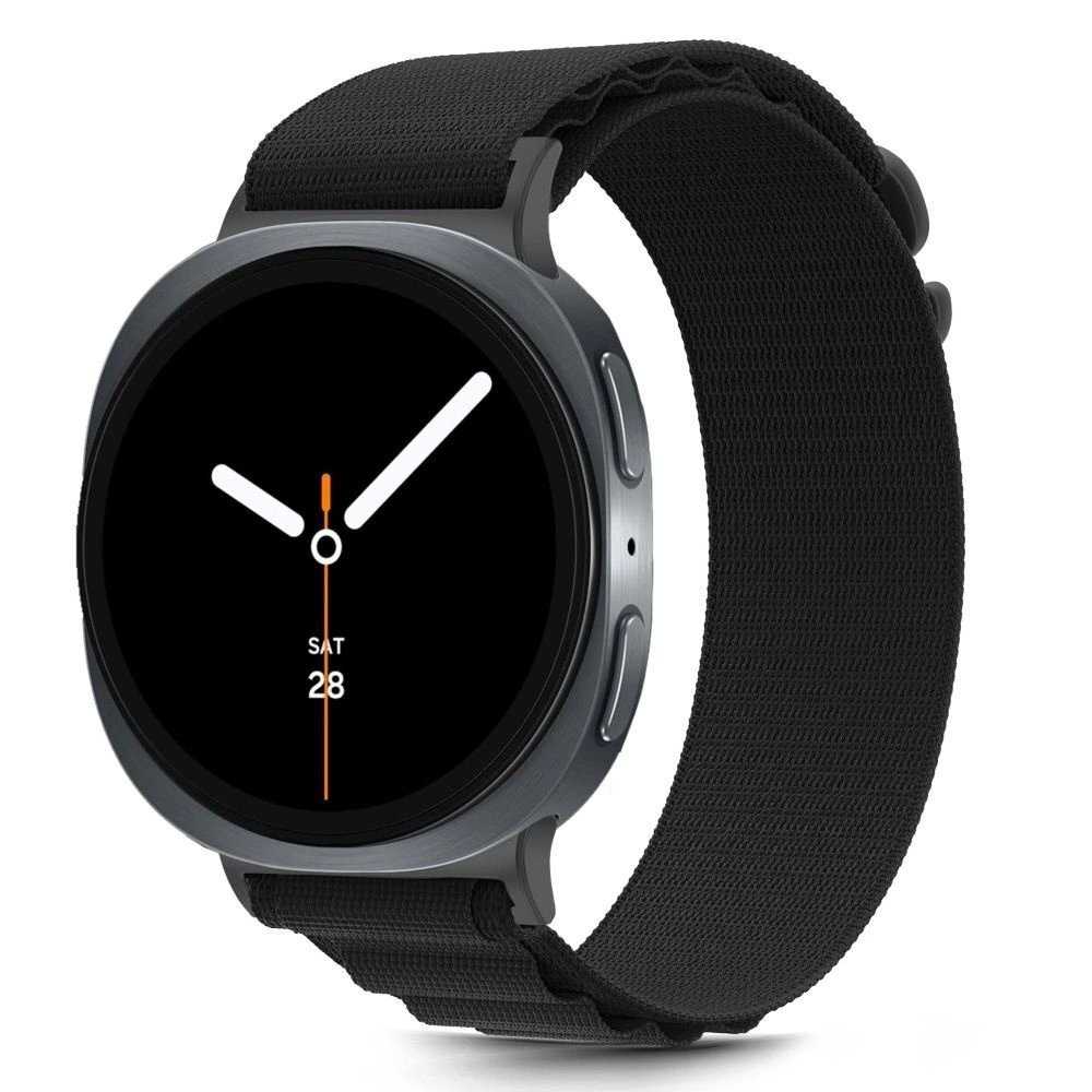 Samsung Galaxy Watch 40/44/46 mm Tech-Protect Nylon Stripe nailoninis dirželis – juodas 2