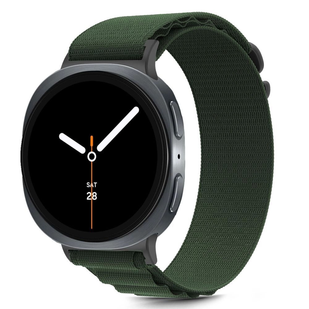 Samsung Galaxy Watch 40/44/46 mm Tech-Protect Nylon Stripe nailoninis dirželis – žalias 2
