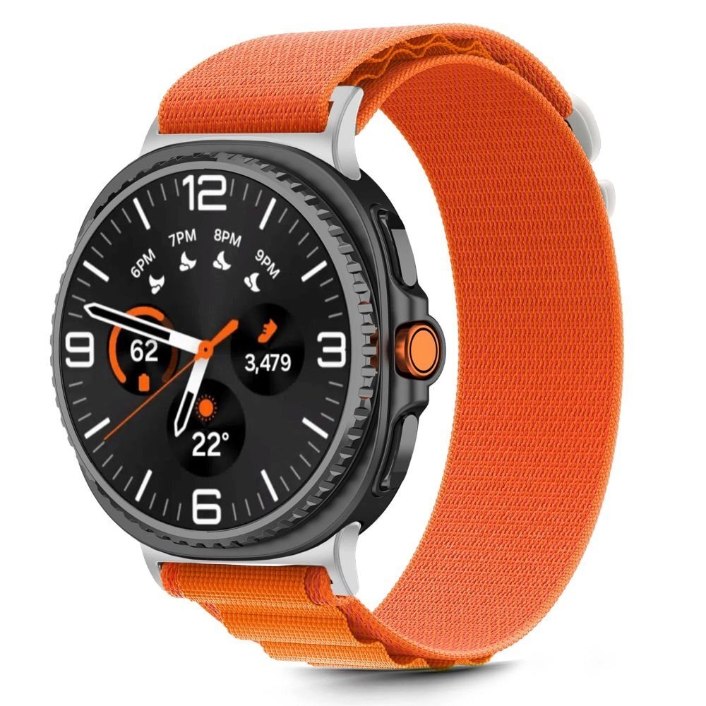 Samsung Galaxy Watch 40/44/46 mm Tech-Protect Nylon Stripe nailoninis dirželis – oranžinis 2