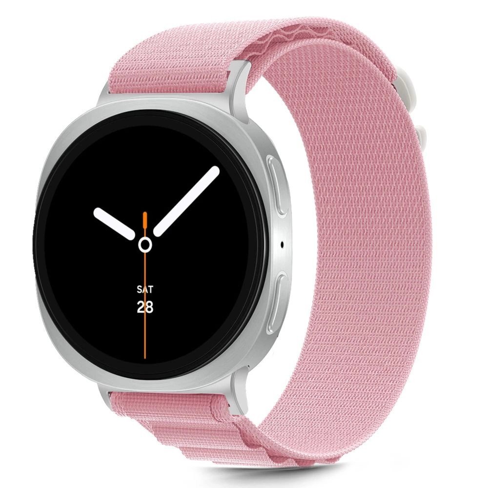 Samsung Galaxy Watch 40/44/46 mm Tech-Protect Nylon Stripe nailoninis dirželis – rožinis 1