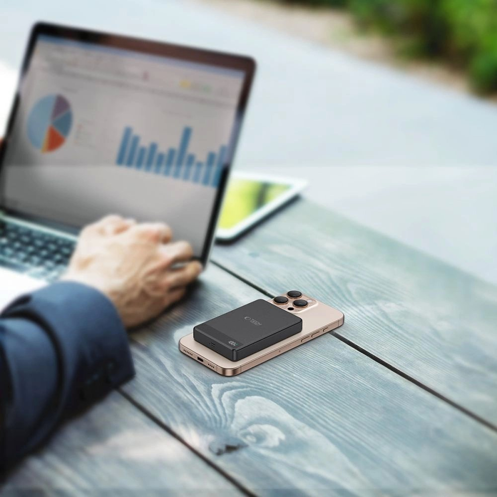 Tech-Protect PB33 LifeMag MagSafe Powerbank 5000mAh – juodas 8