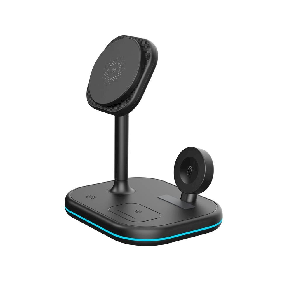 Tech-Protect QI15W-A27 3in1 inductive Įkroviklis standMagSafe smartphone / Apple Watch / AirPods - Juodas 2 Tech-Protect QI15W-A27 3in1 inductive Įkroviklis standMagSafe smartphone / Apple Watch / AirPods - Juodas 2