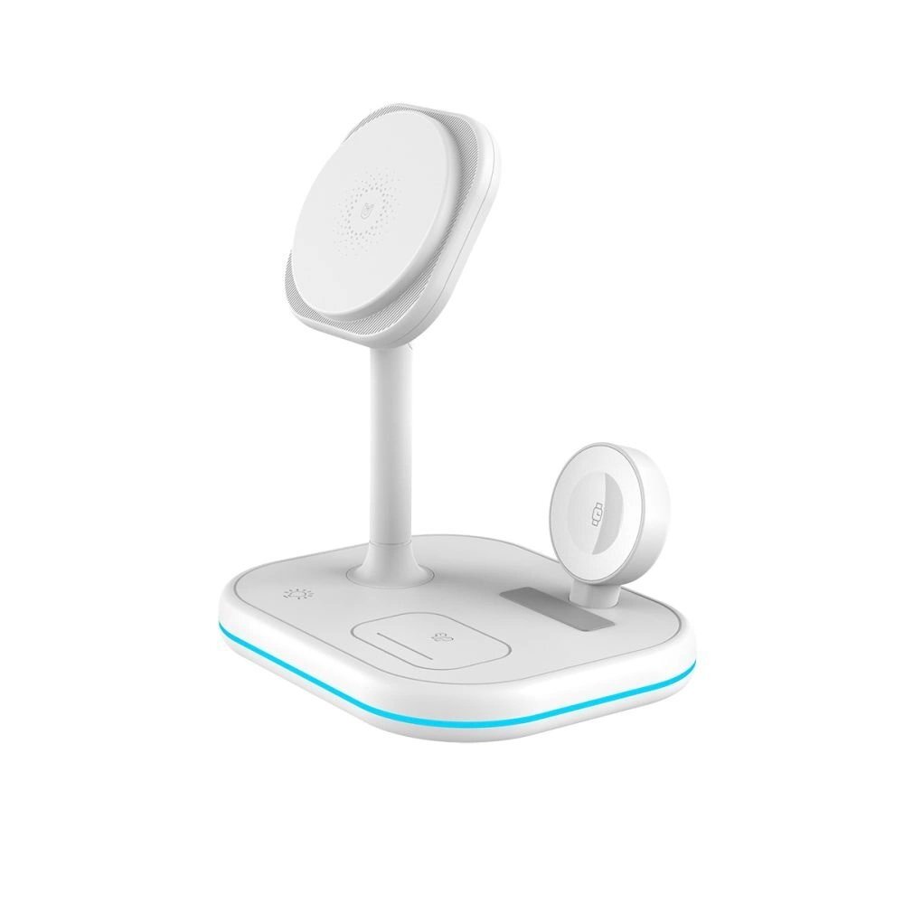 Tech-Protect QI15W-A27 3in1 inductive Įkroviklis standMagSafe smartphone / Apple Watch / AirPods - baltas 2 Tech-Protect QI15W-A27 3in1 inductive Įkroviklis standMagSafe smartphone / Apple Watch / AirPods - baltas 2
