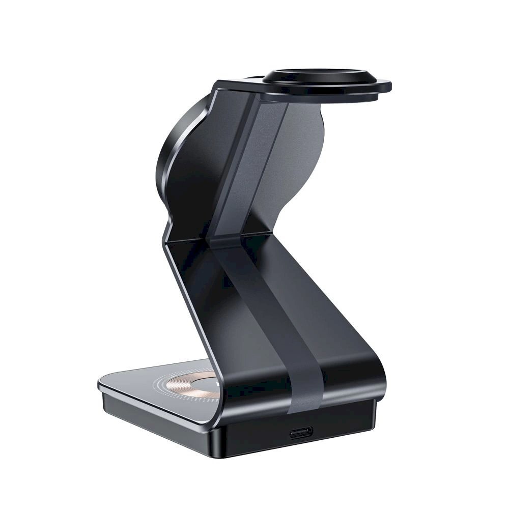 Tech-Protect QI15W-A29 3in1 inductive Įkroviklis MagSafe smartphone / Apple Watch / AirPods - Juodas 4 Tech-Protect QI15W-A29 3in1 inductive Įkroviklis MagSafe smartphone / Apple Watch / AirPods - Juodas 4