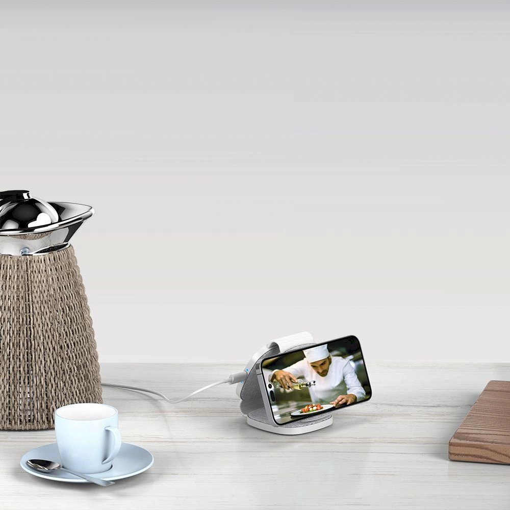 Tech-Protect QI15W-A32 3in1 inductive Įkroviklis MagSafe smartphone / Apple Watch / AirPods - pilkas 6 Tech-Protect QI15W-A32 3in1 inductive Įkroviklis MagSafe smartphone / Apple Watch / AirPods - pilkas 6