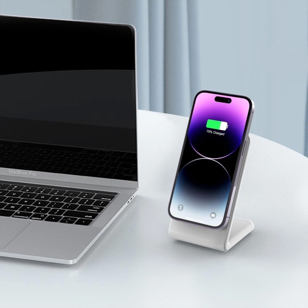 Belaidis įkroviklis Tech-Protect QI15W-A38 su MagSafe – baltas 8 Belaidis įkroviklis Tech-Protect QI15W-A38 su MagSafe – baltas 8