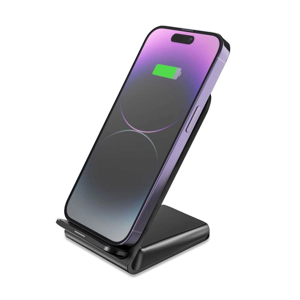 Tech-Protect QI15W-S2 15W inductive Įkroviklis  in the form of a stand - Juodas 4 Tech-Protect QI15W-S2 15W inductive Įkroviklis  in the form of a stand - Juodas 4