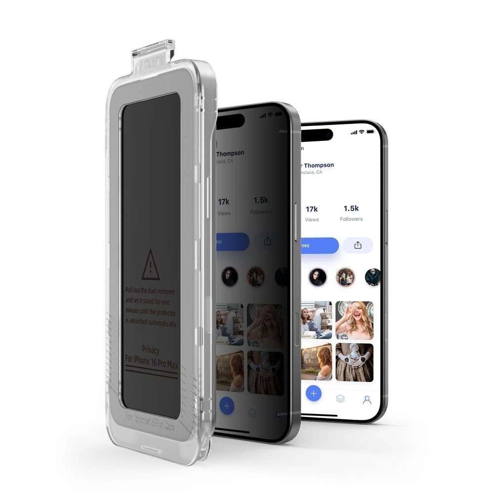 iPhone 15 / 16 Tech-Protect Quick Set Spy+ 2-pack privatumo stiklas 3 iPhone 15 / 16 Tech-Protect Quick Set Spy+ 2-pack privatumo stiklas 3