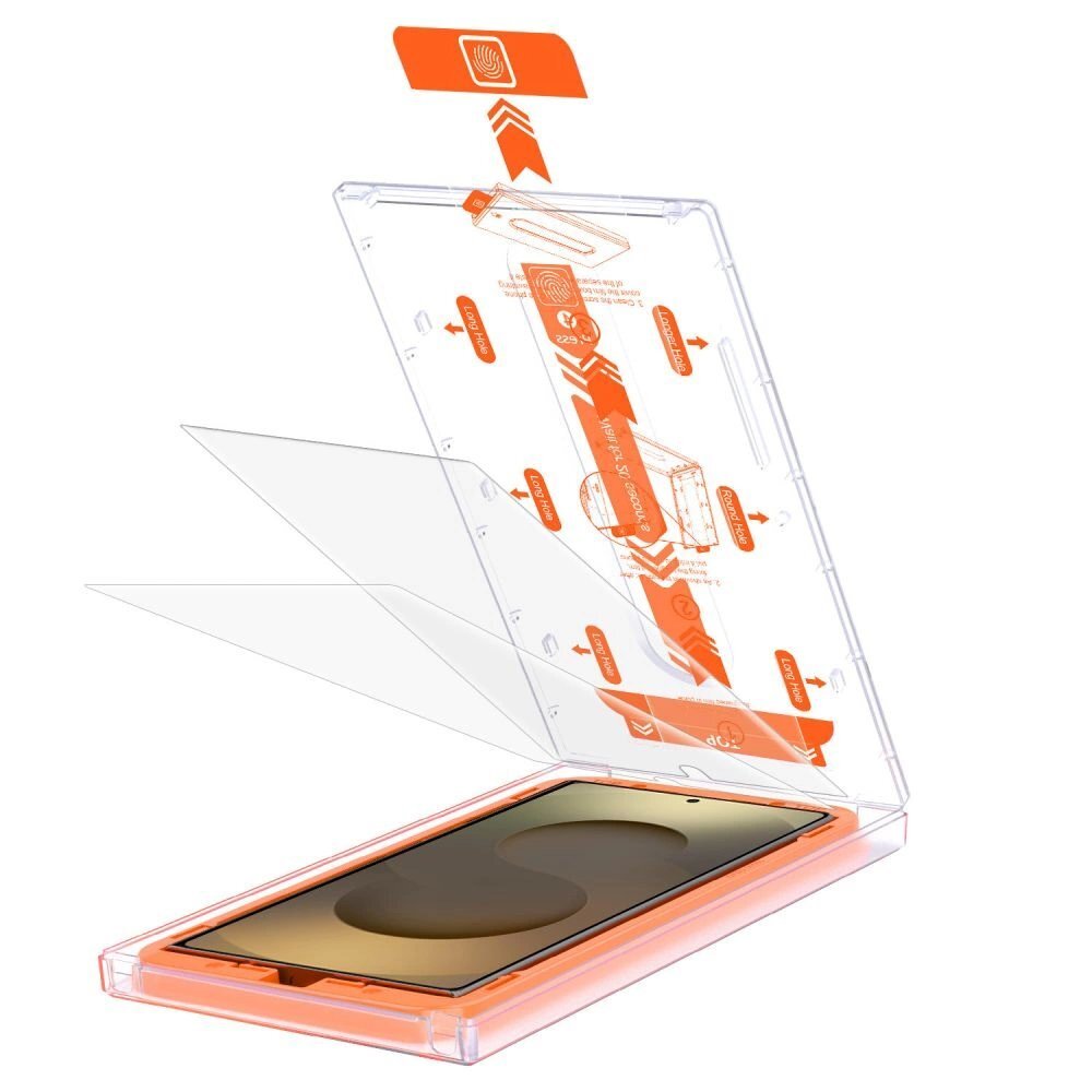 Samsung Galaxy S25 Ultra Tech-Protect Quick Set+ grūdintas stiklas – skaidrus 1