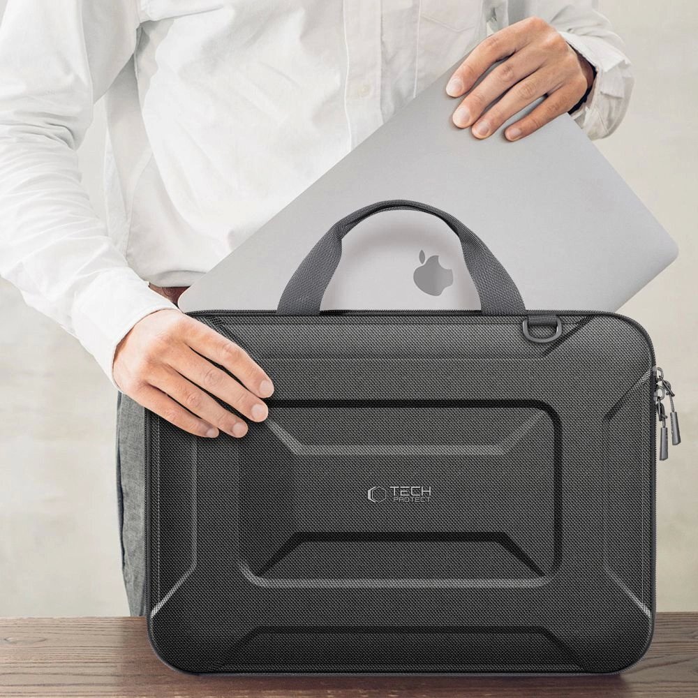 Nešiojamojo kompiuterio dėklas Tech-Protect Ranger-X Tactical 13–14" – juodas 6 Nešiojamojo kompiuterio dėklas Tech-Protect Ranger-X Tactical 13–14" – juodas 6