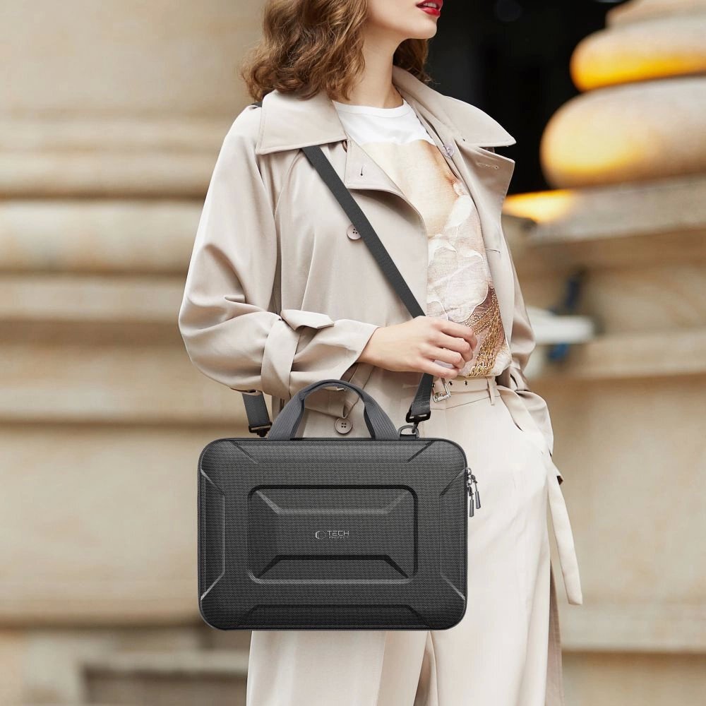 Nešiojamojo kompiuterio dėklas Tech-Protect Ranger-X Tactical 13–14" – juodas 12