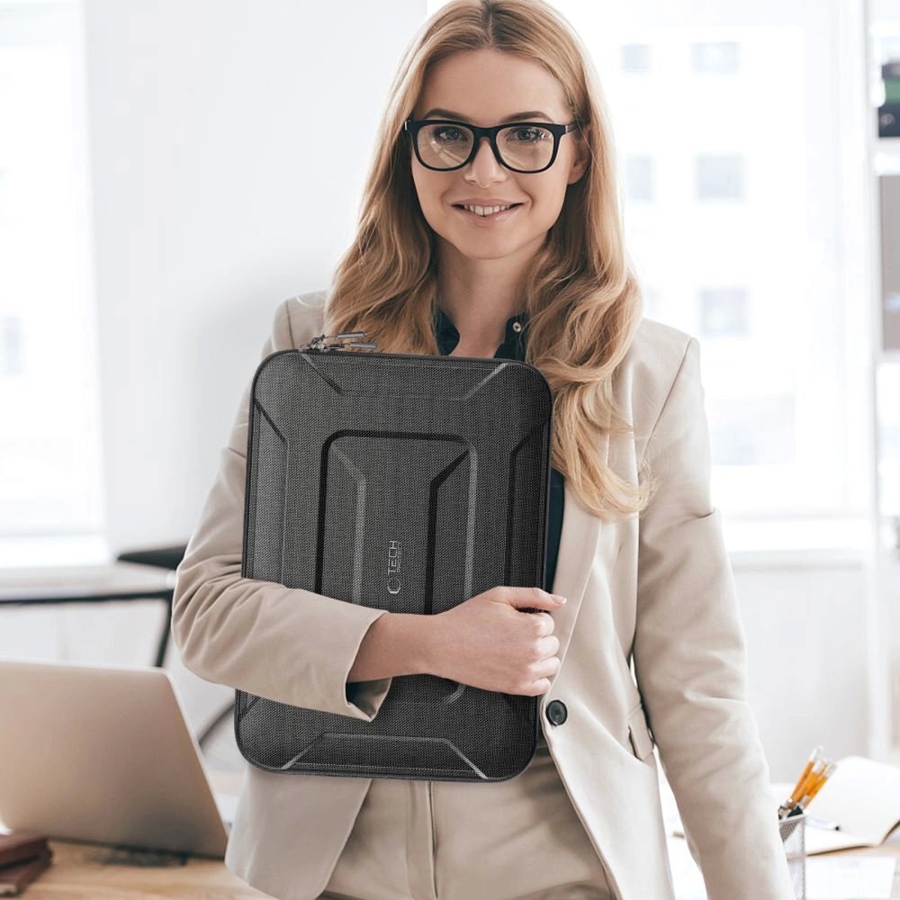 Nešiojamojo kompiuterio dėklas Tech-Protect Ranger-X Tactical 15–16" – juodas 11