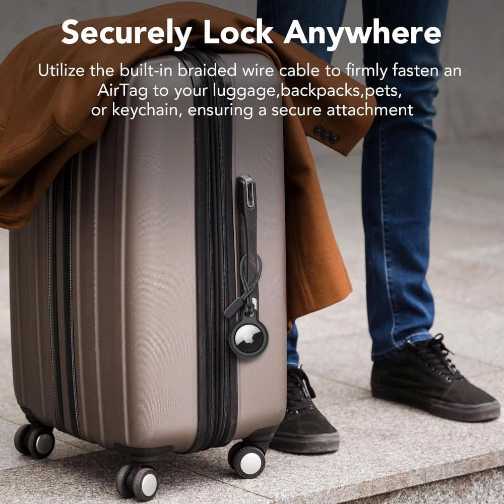 Tech-Protect Rough 2-pack Dėklas Apple AirTag - Juodas 7 Tech-Protect Rough 2-pack Dėklas Apple AirTag - Juodas 7