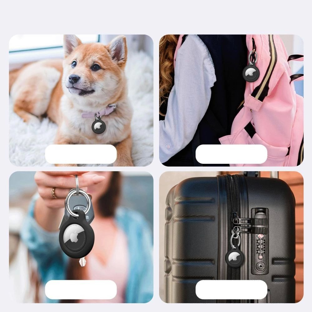 Tech-Protect Rough 2-pack Dėklas Apple AirTag - Juodas 7 Tech-Protect Rough 2-pack Dėklas Apple AirTag - Juodas 7