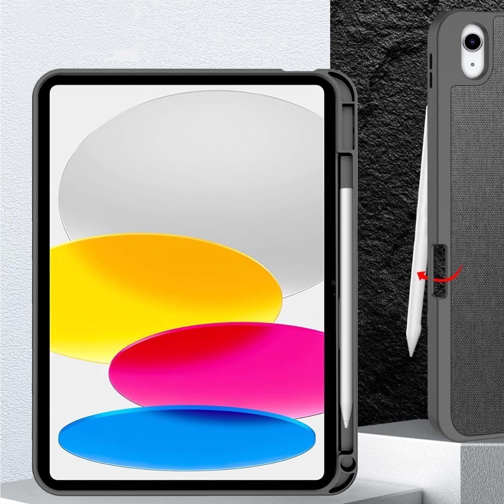 iPad 10.9” 2022 / iPad 11” 2025 Tech-Protect SC Pen Canvas dėklas – pilkas 7