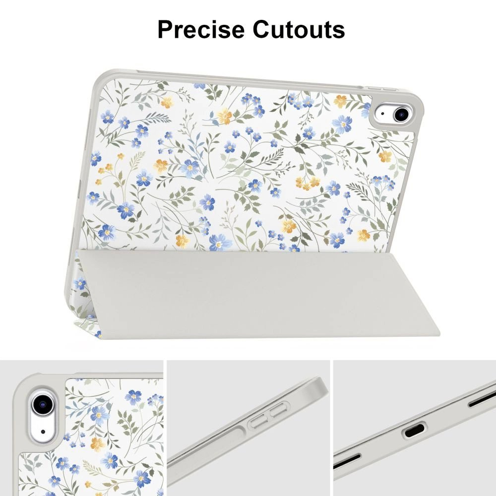 iPad 10.9" 2022 / 11" 2025 – Tech-Protect SC Pen dėklas - Gėlių raštas (daisies) 5