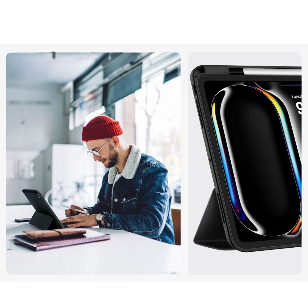 iPad Pro 11" (5 / 6 karta, 2024–2025) Tech-Protect SC Pen dėklas – juodas 8