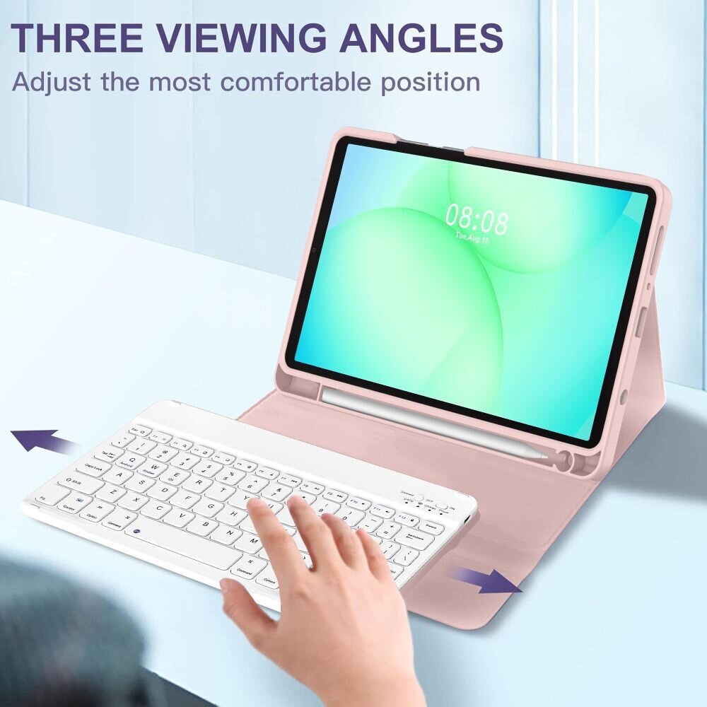 Samsung Galaxy Tab A9 / A11 8.7 (X110 / X115 / X133 / X135) Tech-Protect SC Pen dėklas – rožinis 5