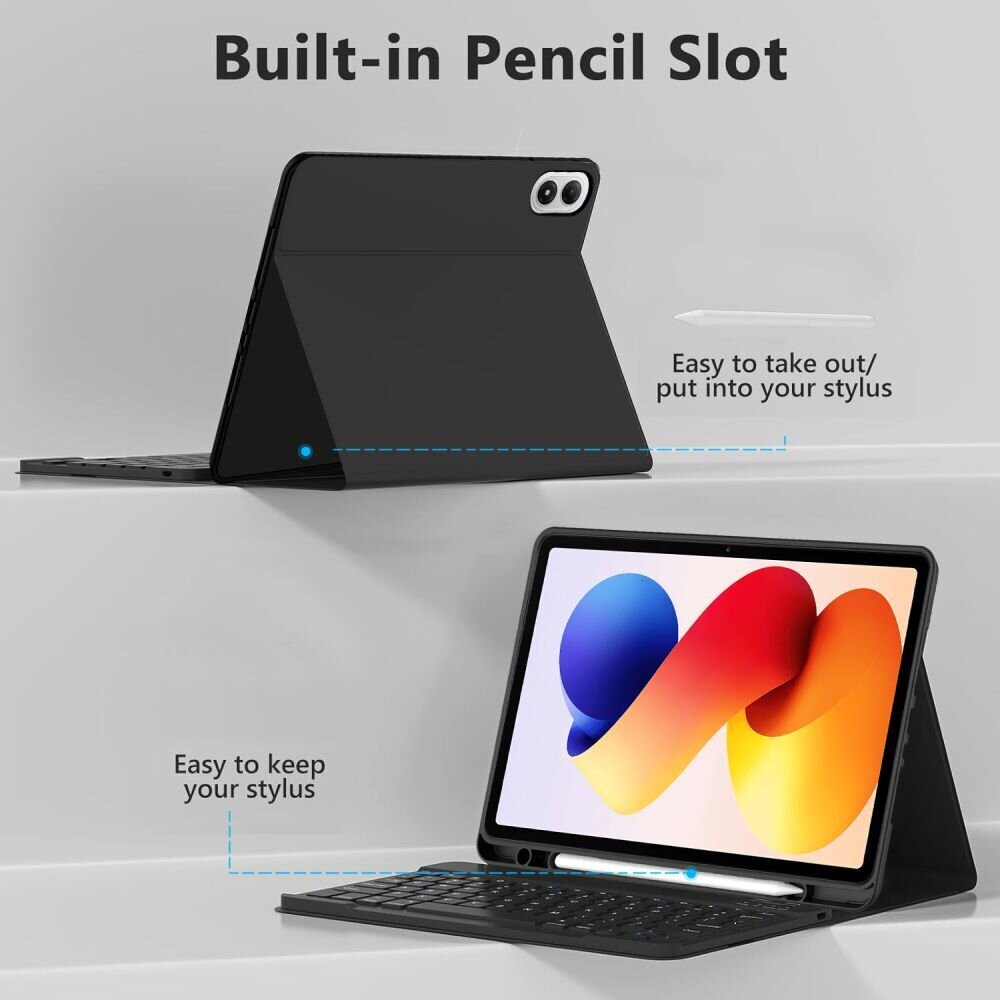 Xiaomi Poco Pad M1 / Redmi Pad 2 Pro 12.1 Tech-Protect SC Pen dėklas – juodas 4 Xiaomi Poco Pad M1 / Redmi Pad 2 Pro 12.1 Tech-Protect SC Pen dėklas – juodas 4