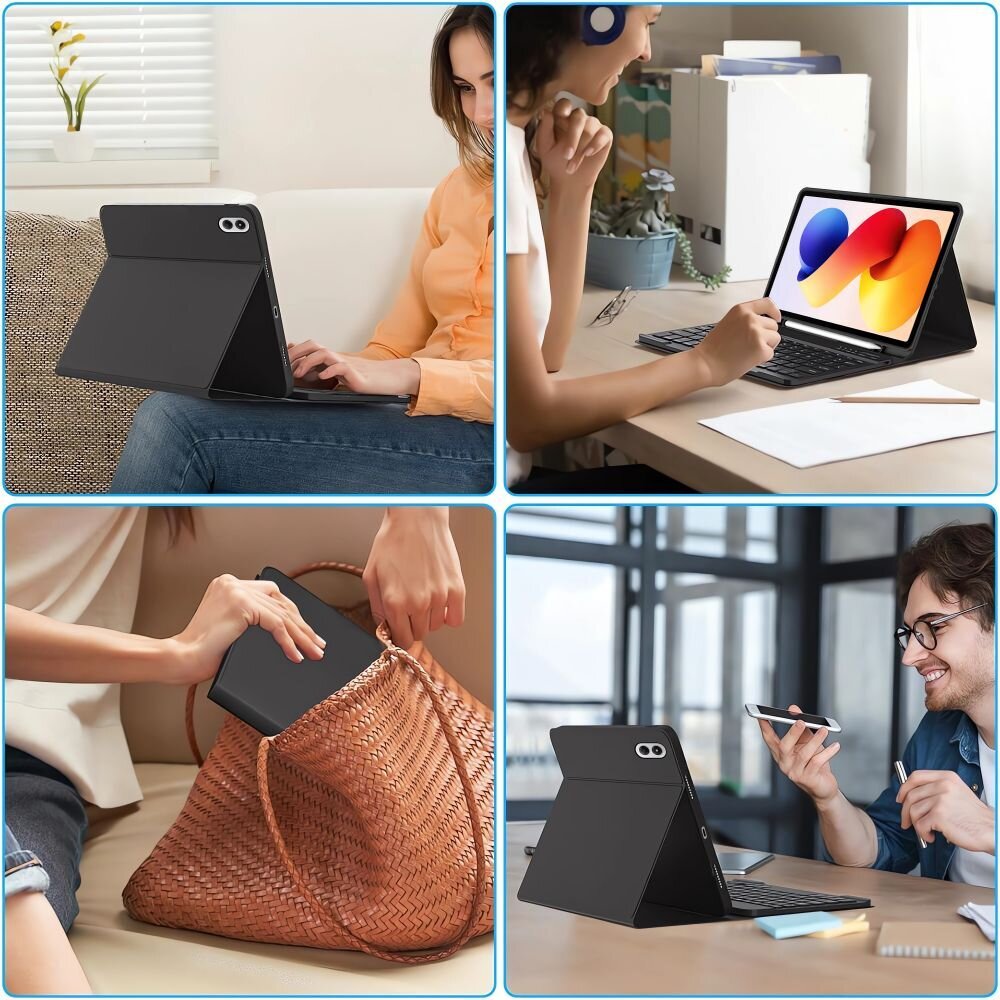 Xiaomi Poco Pad M1 / Redmi Pad 2 Pro 12.1 Tech-Protect SC Pen dėklas – juodas 6 Xiaomi Poco Pad M1 / Redmi Pad 2 Pro 12.1 Tech-Protect SC Pen dėklas – juodas 6