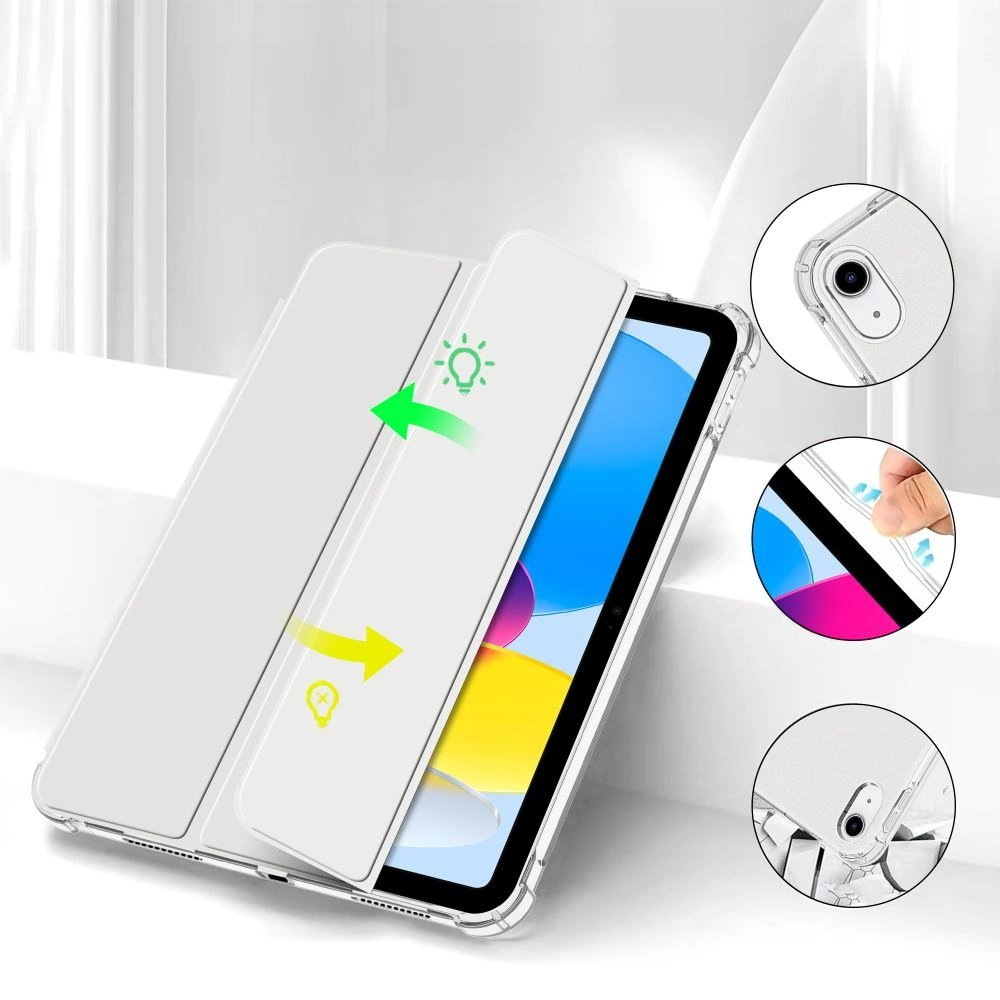 Tech-Protect SC Pen Hybrid Dėklas iPad 10 / 2022 - Pilkas - Permatomas 4 Tech-Protect SC Pen Hybrid Dėklas iPad 10 / 2022 - Pilkas - Permatomas 4