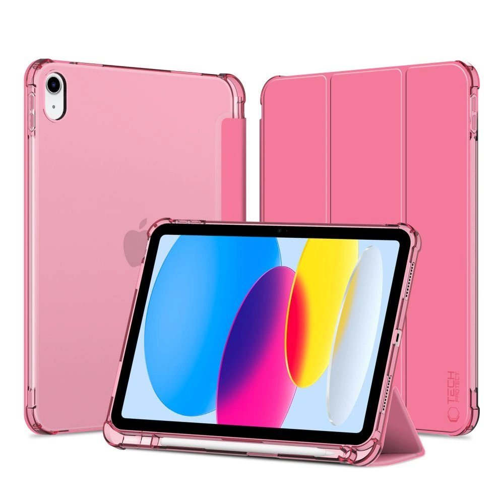 Tech-Protect SC Pen Hybrid Dėklas iPad 10 / 2022 - Rožinis - Permatomas Tech-Protect SC Pen Hybrid Dėklas iPad 10 / 2022 - Rožinis - Permatomas