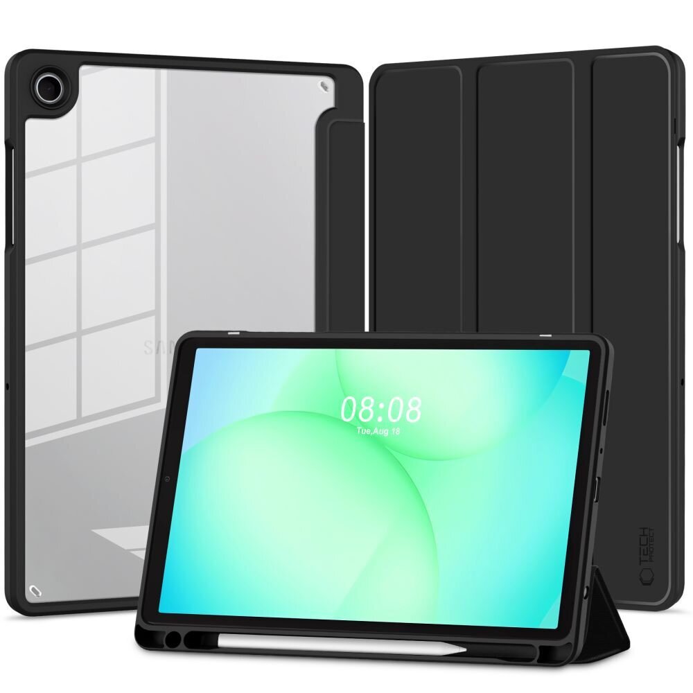 Samsung Galaxy Tab A9 / A11 8.7 (X110 / X115 / X133 / X135) Tech-Protect SC Pen Hybrid dėklas – juodas Samsung Galaxy Tab A9 / A11 8.7 (X110 / X115 / X133 / X135) Tech-Protect SC Pen Hybrid dėklas – juodas